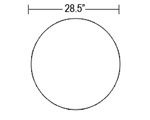 Sunbrella Pet Bed - 28.5" Round