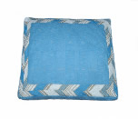Emory Stripe-Blue 25" X 34" Rectangle Pet Bed   dog pillow