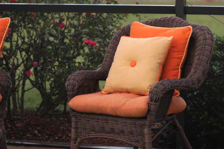 Orange Outdoor Cushions