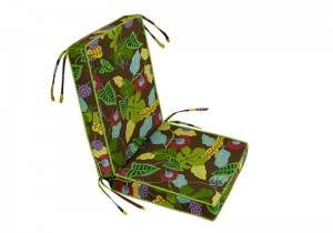 Custom Chair Cushion with Ties