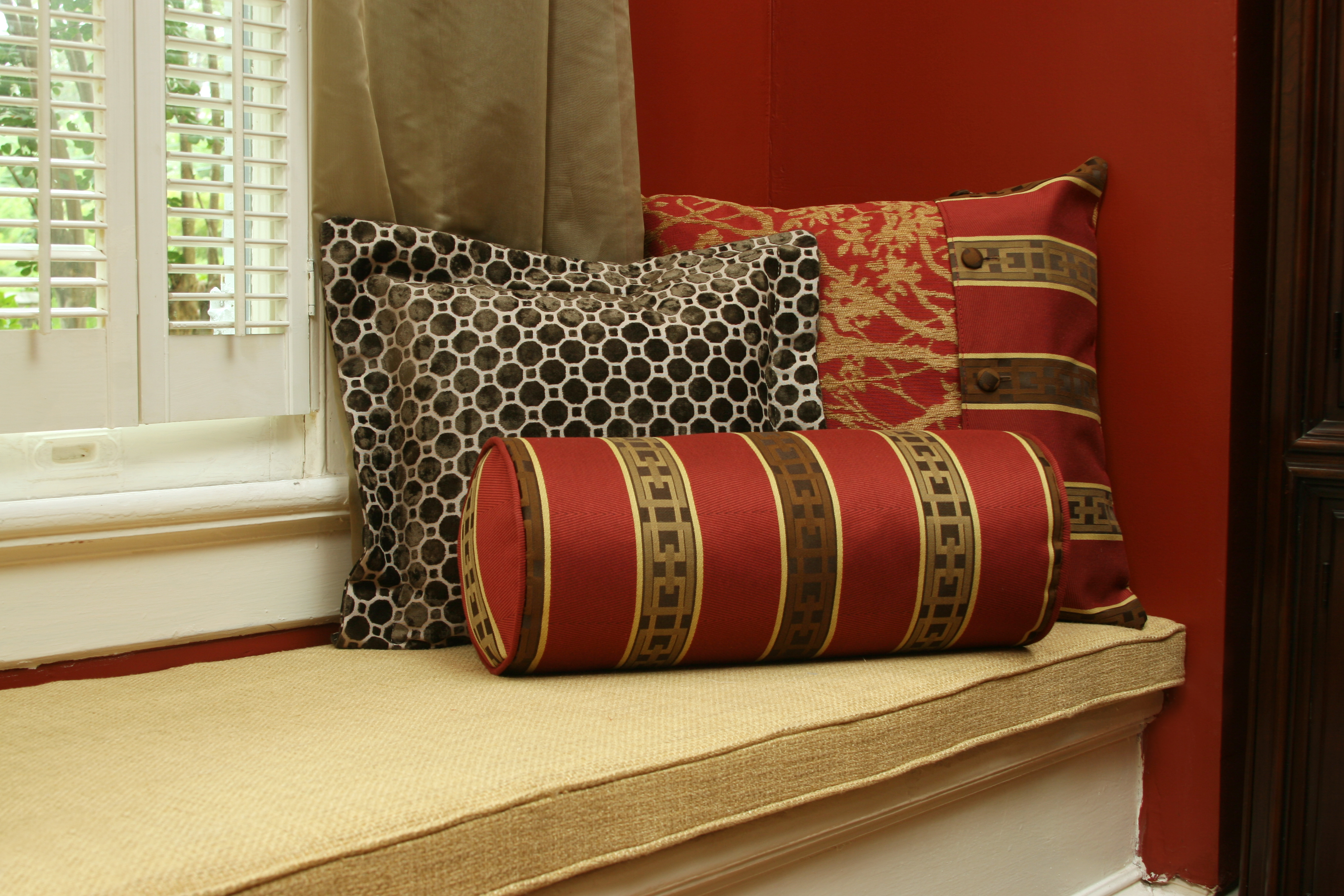 decorative cylinder pillows