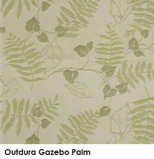 Outdura Gazebo Palm green fabric