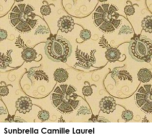 Sunbrella Camille Laurel green fabric