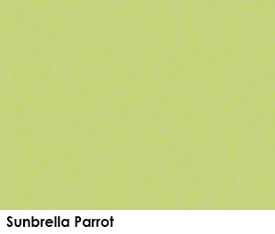 Sunbrella Parrot green fabric