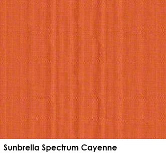 Sunbrella Spectrum Cayenne outdoor fabric