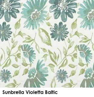 Sunbrella Violetta Baltic green fabric