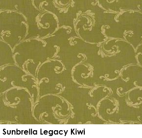 Sunbrella Legacy Kiwi green fabric