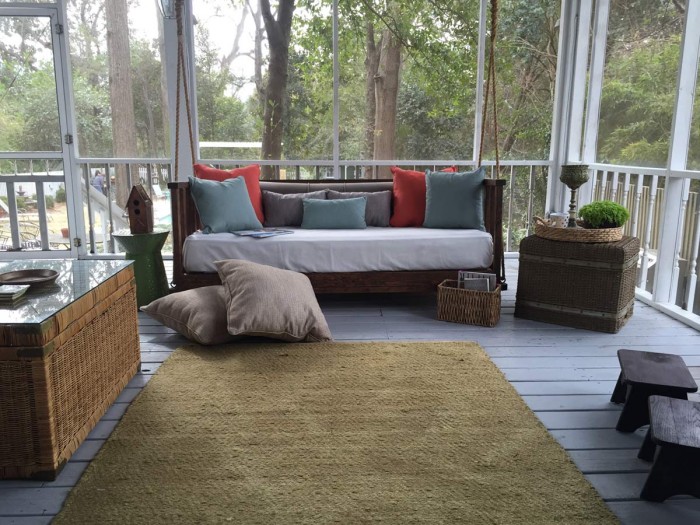 Find an area to focus on when taking a photo. Don't let your cushions and pillows get lost within the frame.