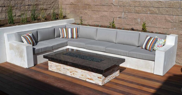 Sunbrella Spectrum Dove Deep Seating Sectional Cushions