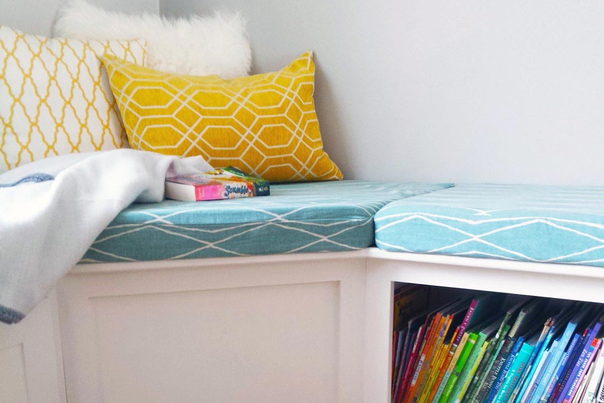 Corner Bench Reading Nook