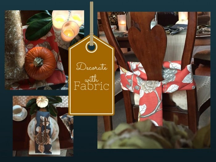 Thanksgiving Decorations with Fabrics