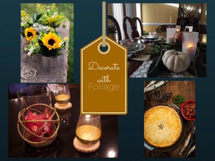 Thanksgiving Decorations with Foliage