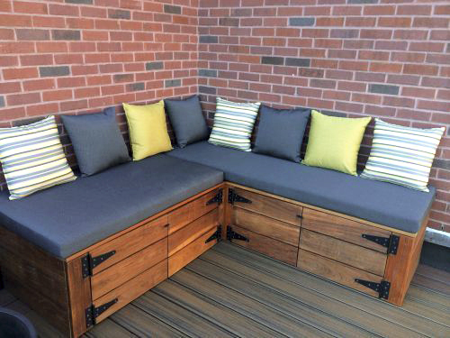 Outdoor Bench Nook Cushions