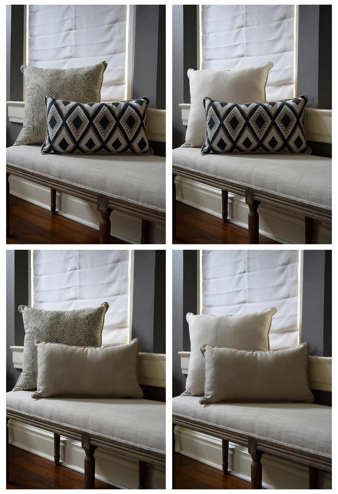 4 Looks with 2 Reversible Pillows