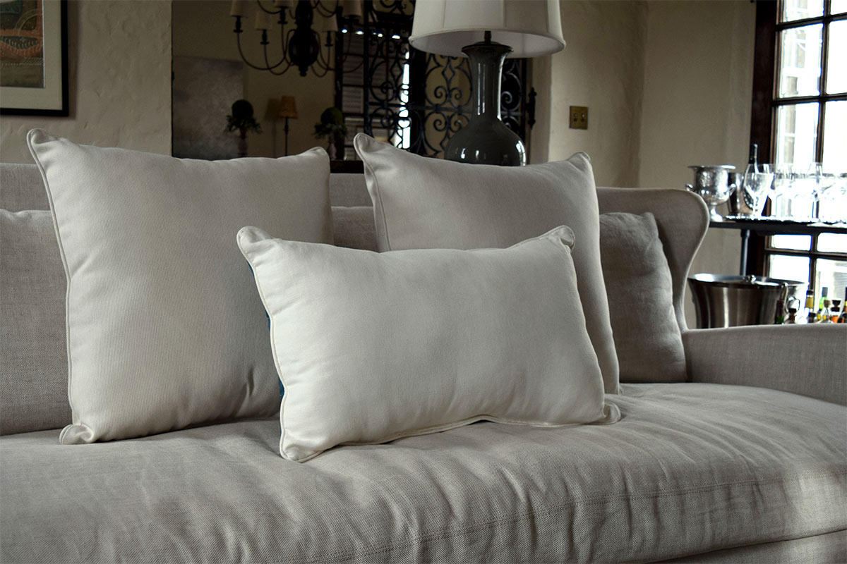 Reversible Pillow on Sofa