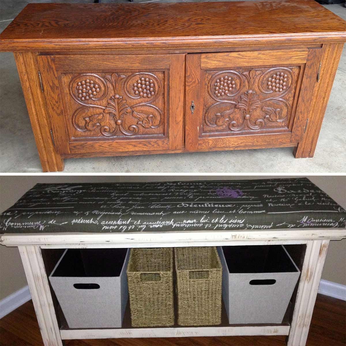 Repurposed Storage Bench