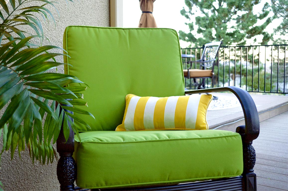 Loveseat Cushion Lime Green Outdoor Seat Cushions Outdoor Cushions