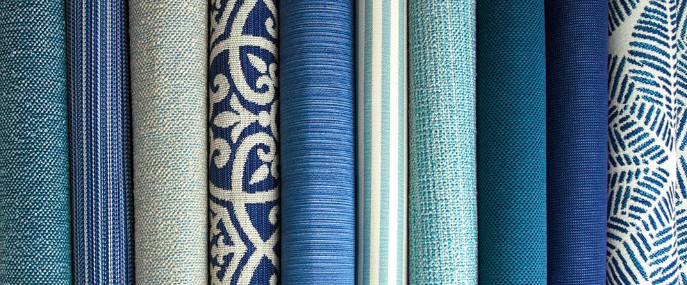 New Outdura Blue Outdoor Fabrics