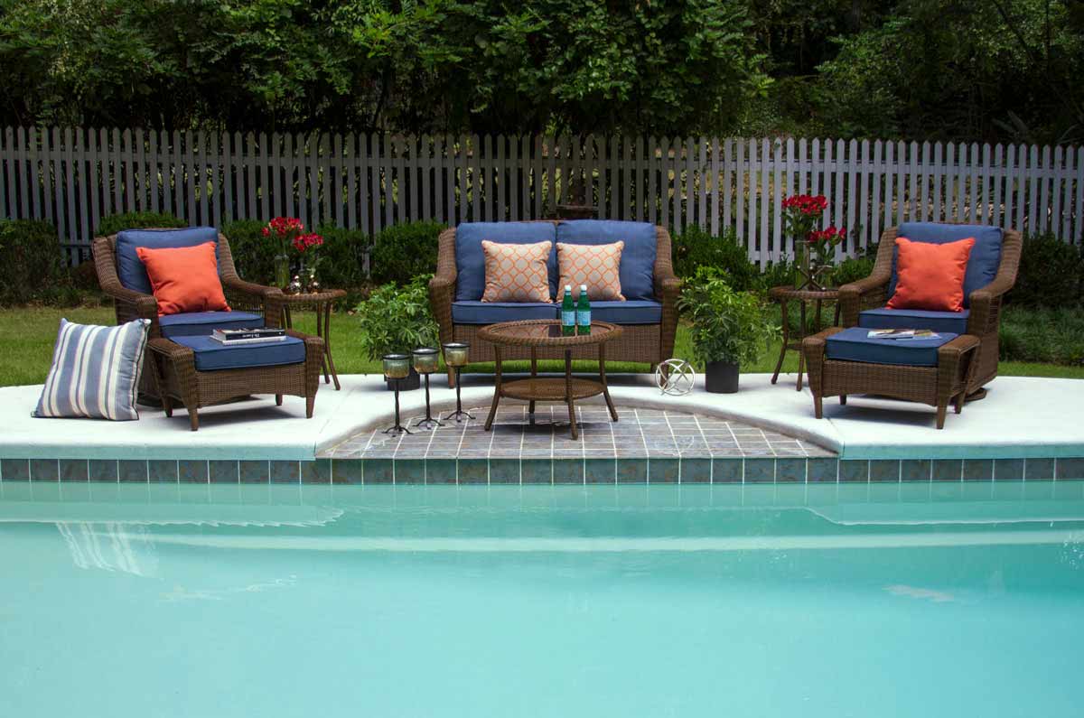 Navy Outdoor Cushions