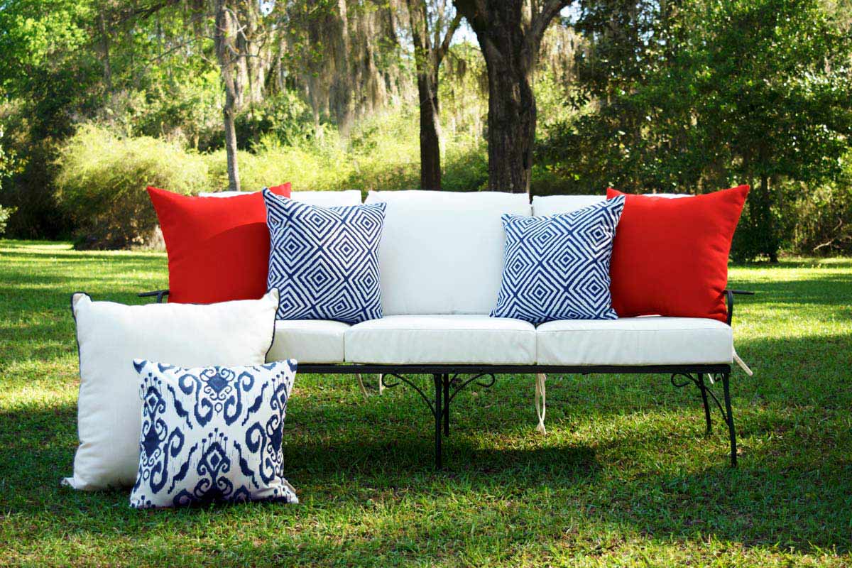 Navy Outdoor Pillows