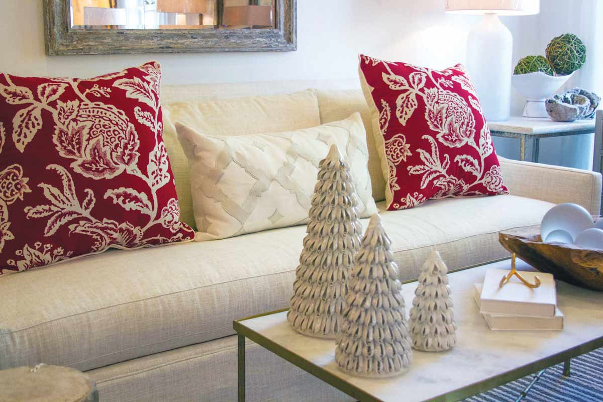 Red and White Decor