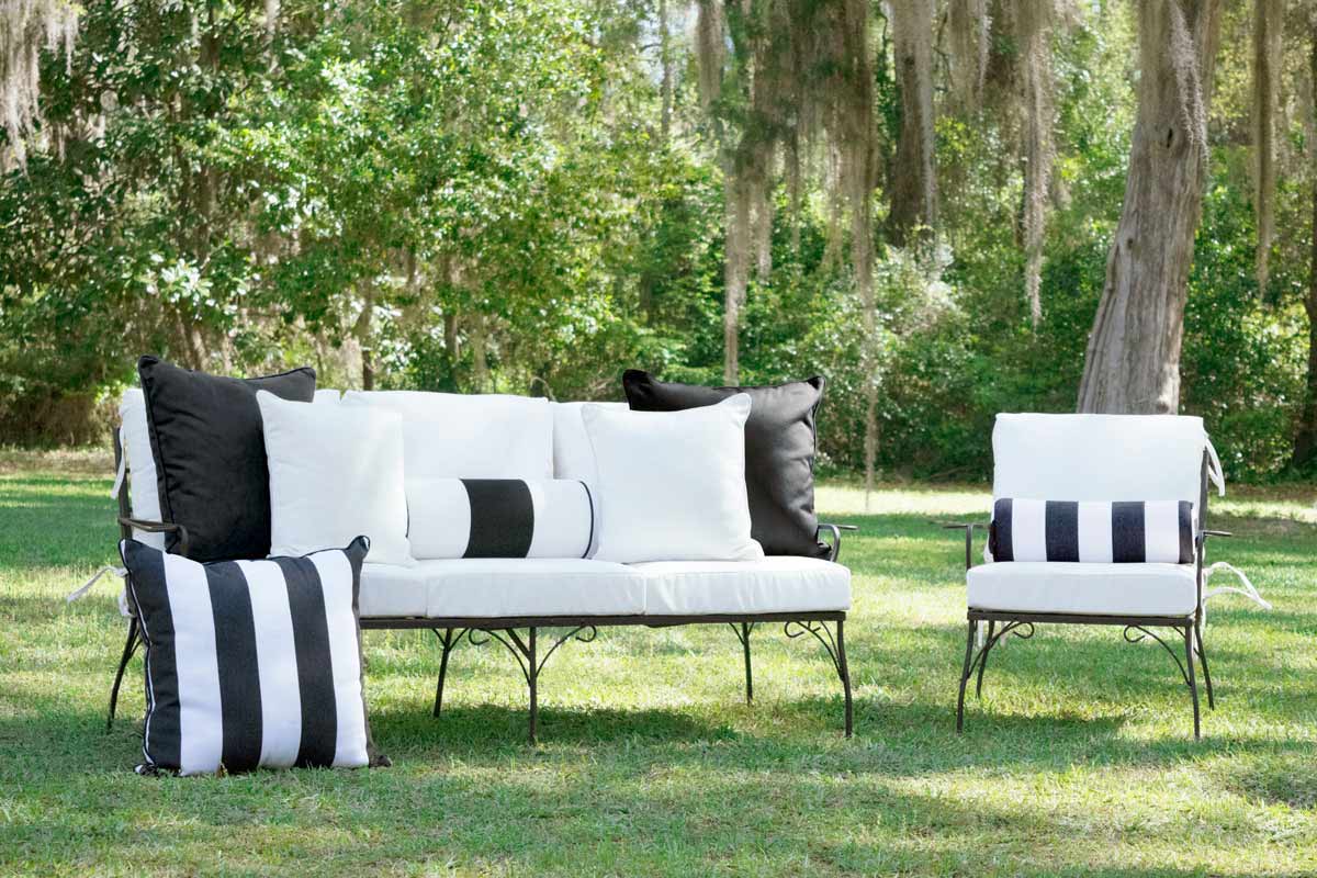 Black and White Outdoor Cushions